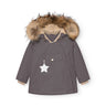 Mini A Ture Plum Kitten Matwang Fleece Lined Winter Jacket Fur. Grs