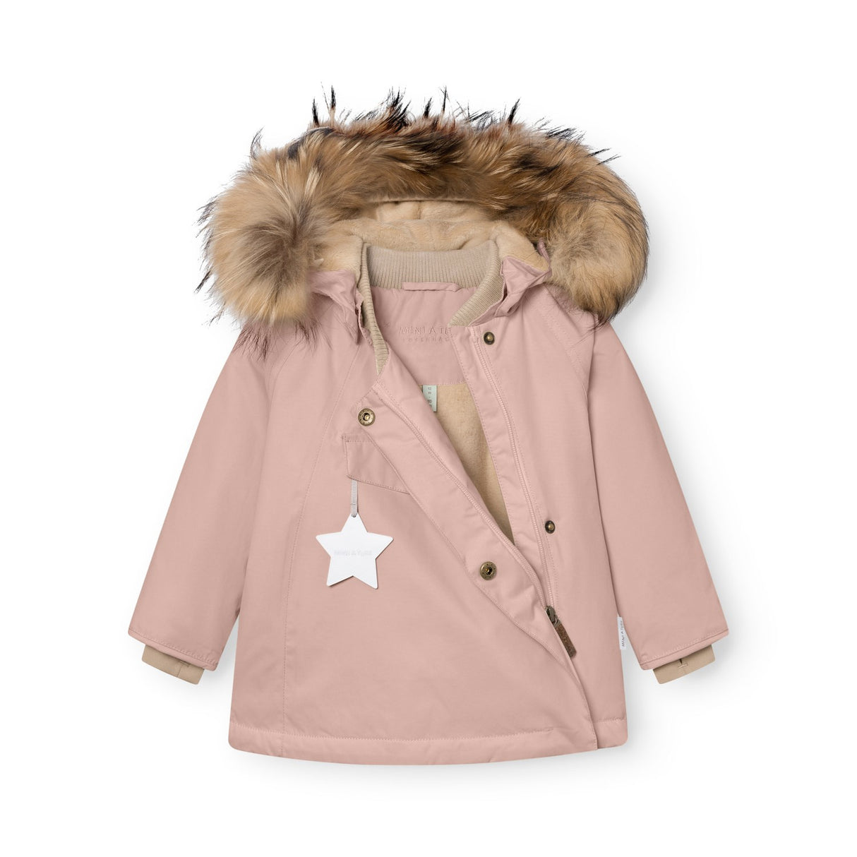 Mini A Ture Adobe Rose Matwang Fleece Lined Winter Jacket Fur. Grs