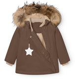 Mini A Ture Chestnut Brown Matwang Fleece Lined Winter Jacket Fur. Grs