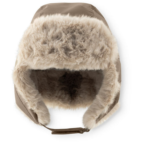 Mini A Ture Grey Brown Matcrister Teddy Lined Winter Hood