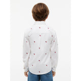 Tommy Hilfiger White-White Oxford Graphic Shirt