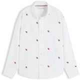Tommy Hilfiger White-White Oxford Graphic Shirt