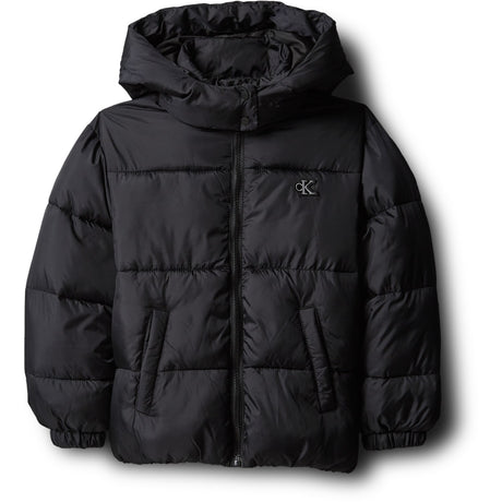 Calvin Klein Pvh Black-Black Minime Ck Short Hd Puffer Jacket