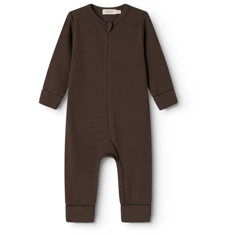 MarMar Modal Dark Roast Rompy Zip Onesie