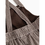 MarMar Soft Denim Dark Brownie Stripe Sanne Dress