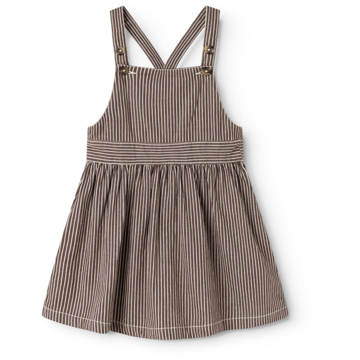 MarMar Soft Denim Dark Brownie Stripe Sanne Dress