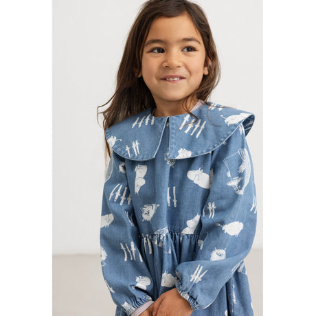 MarMar Denim Print Moomins Dalva Dress