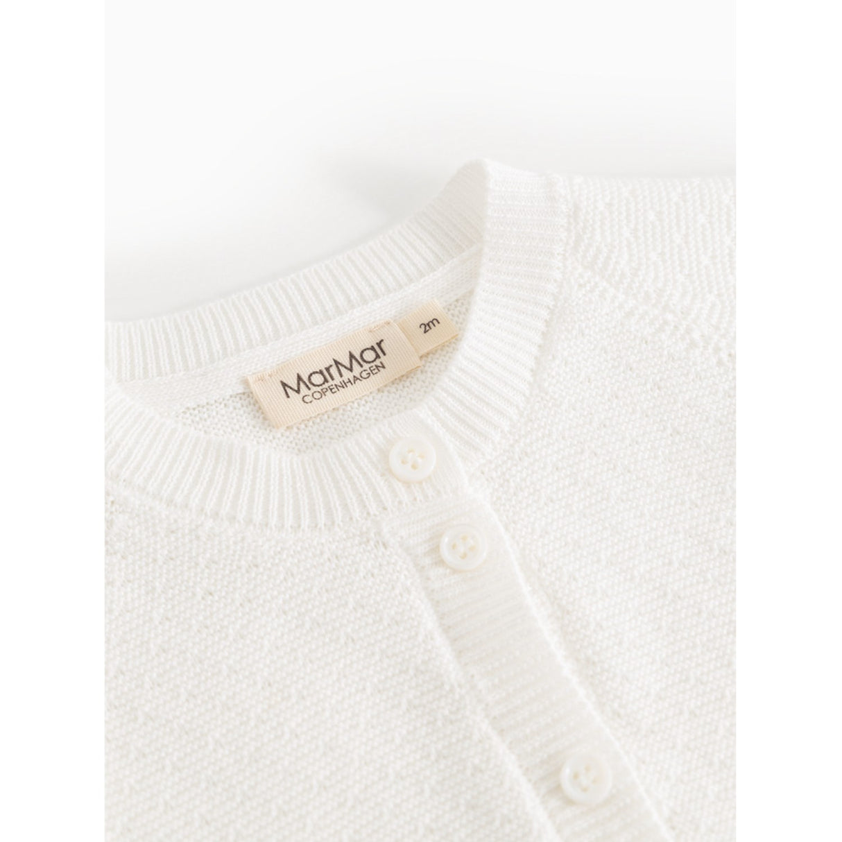 MarMar Modal Mix Links-Links Gentle White Taki Knitted Cardigan