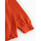 MarMar Cotton Knit Plain Grapefruit Teno Polo Knitted Blouse