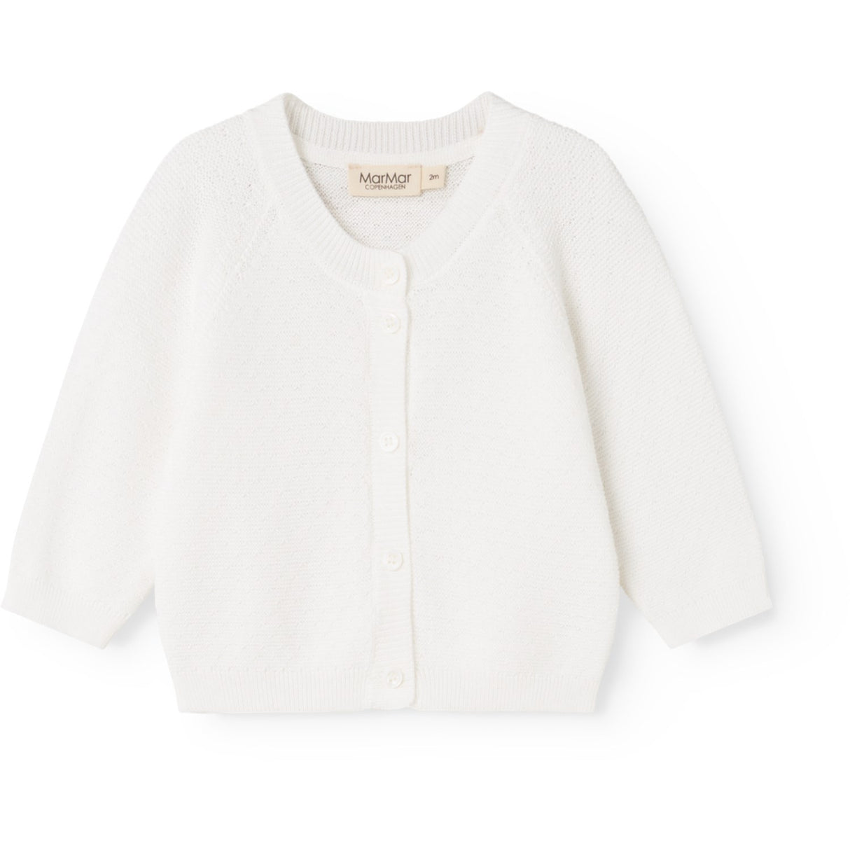MarMar Modal Mix Links-Links Gentle White Taki Knitted Cardigan