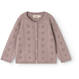 MarMar Modal Mix Pointelle Dusty Purple Totti Knitted Cardigan