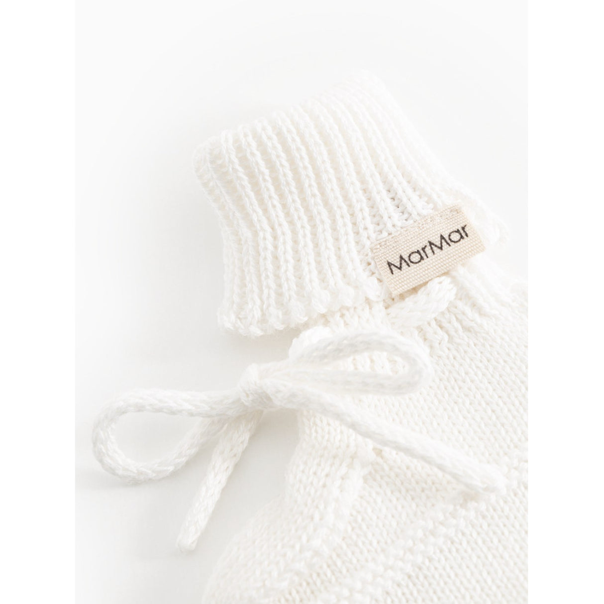 MarMar Modal Mix Links-Links Gentle White Abootie Knitted Booties