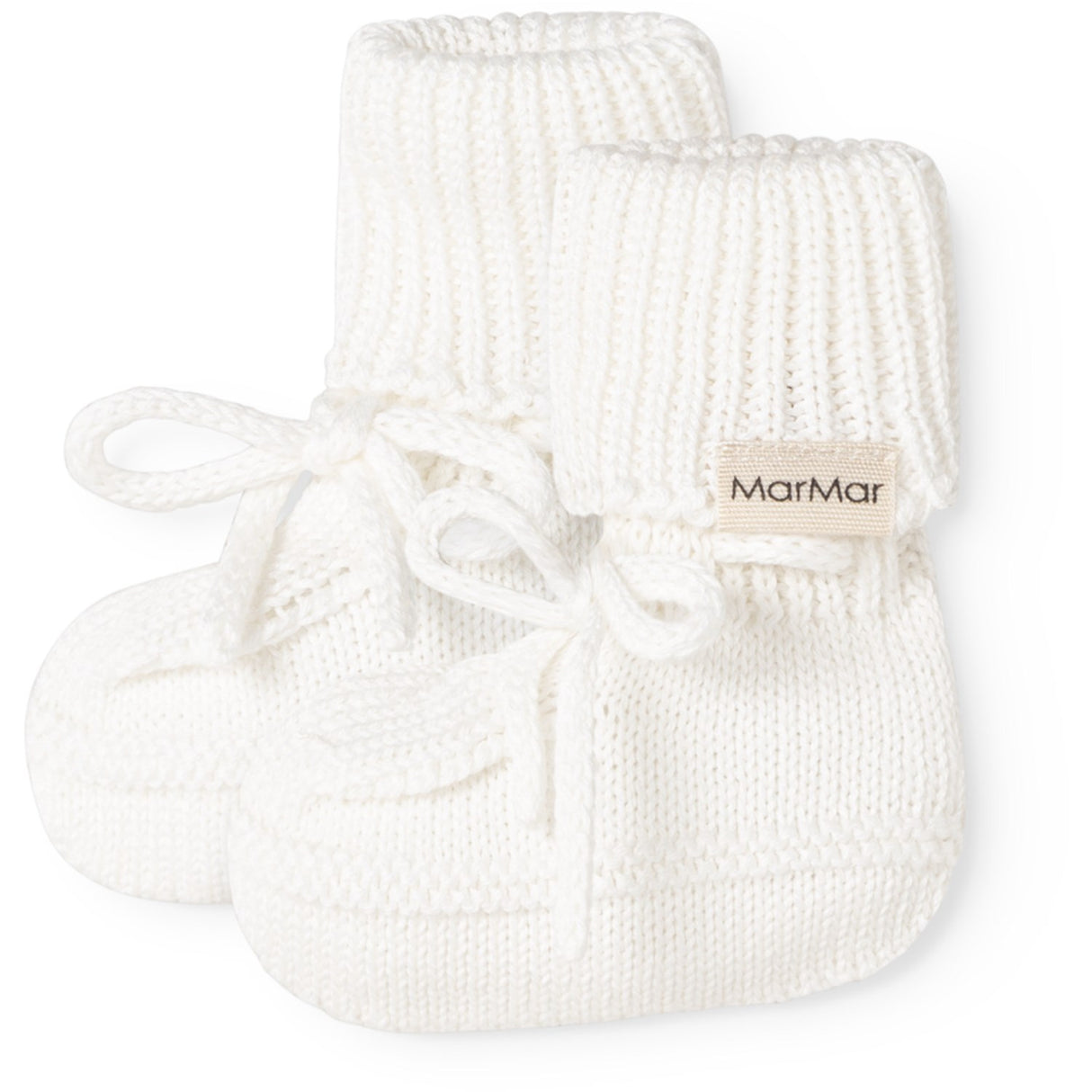 MarMar Modal Mix Links-Links Gentle White Abootie Knitted Booties