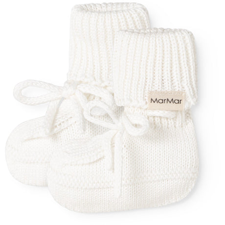 MarMar Modal Mix Links-Links Gentle White Abootie Knitted Booties