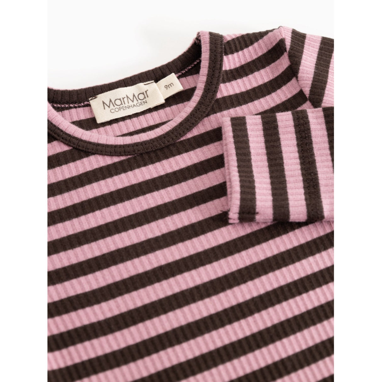 MarMar Modal Stripe Heather Stripe Plain Body LS