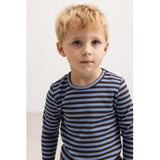 MarMar Modal Stripe Blue Heaven Stripe Plain Blouse
