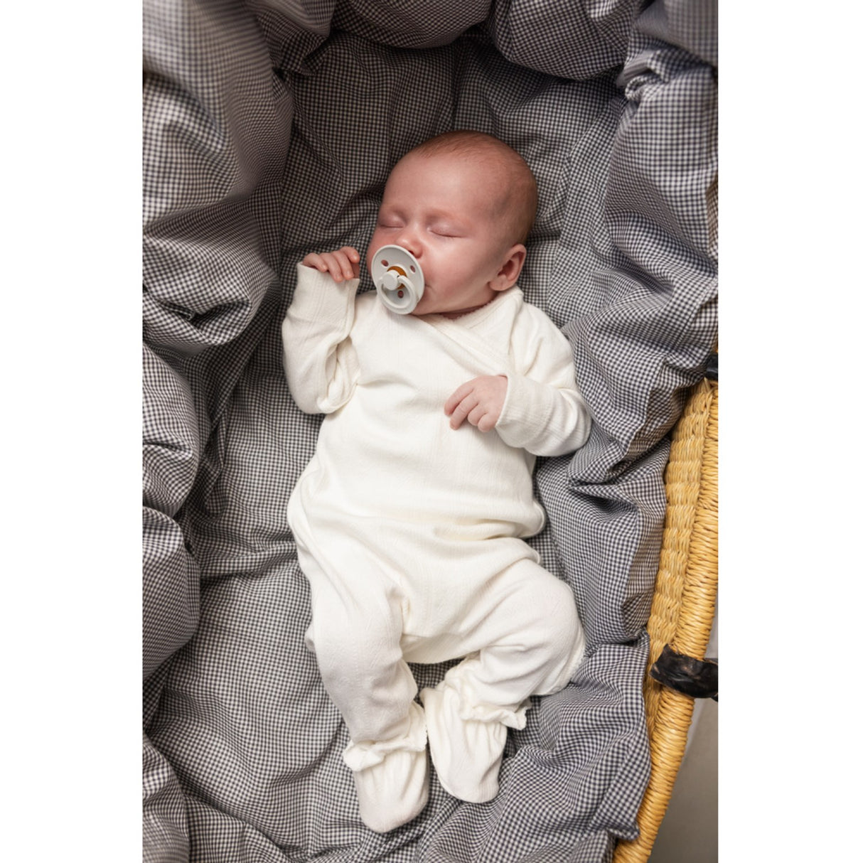 MarMar Modal Pointelle Gentle White Rula Onesie