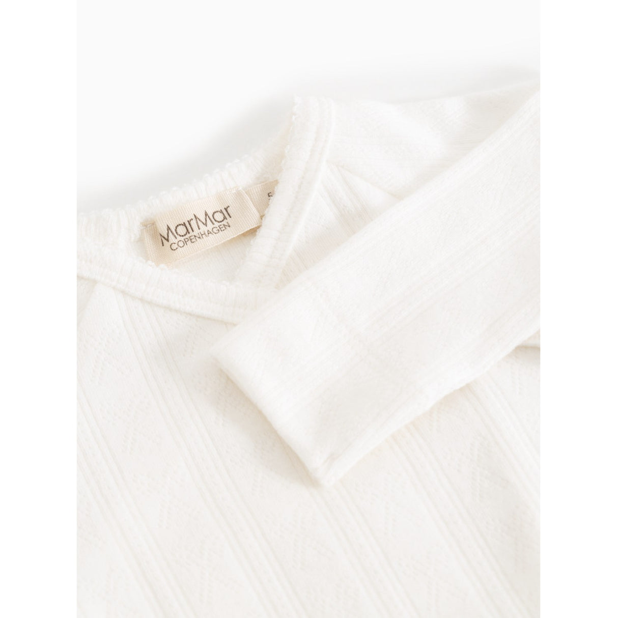 MarMar Modal Pointelle Gentle White Rula Onesie
