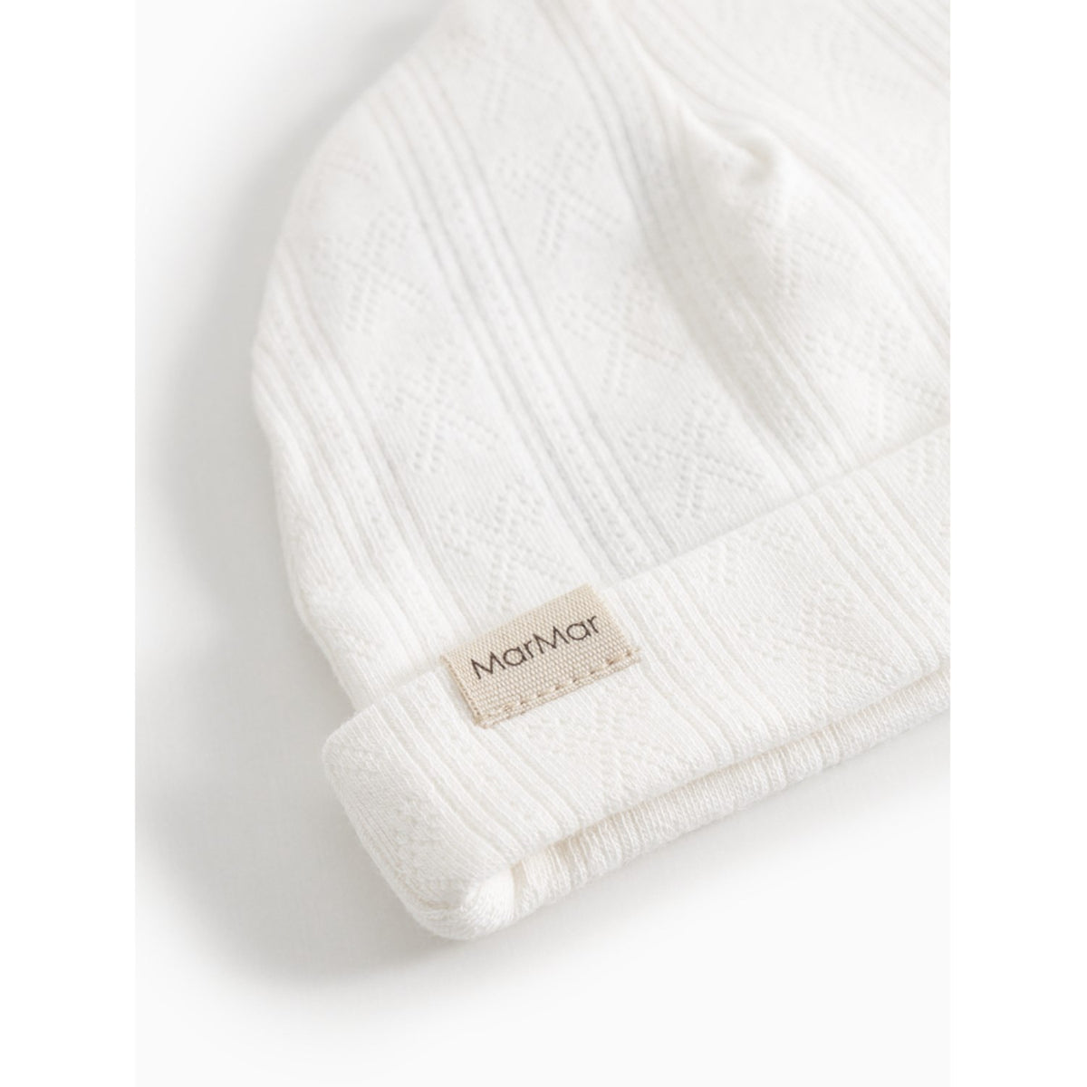 MarMar Modal Pointelle Gentle White Aiko Hat