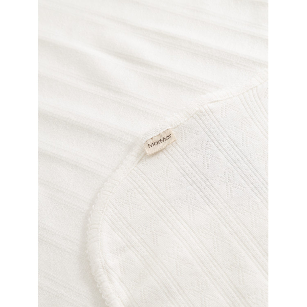 MarMar Modal Pointelle Gentle White Alida Blanket
