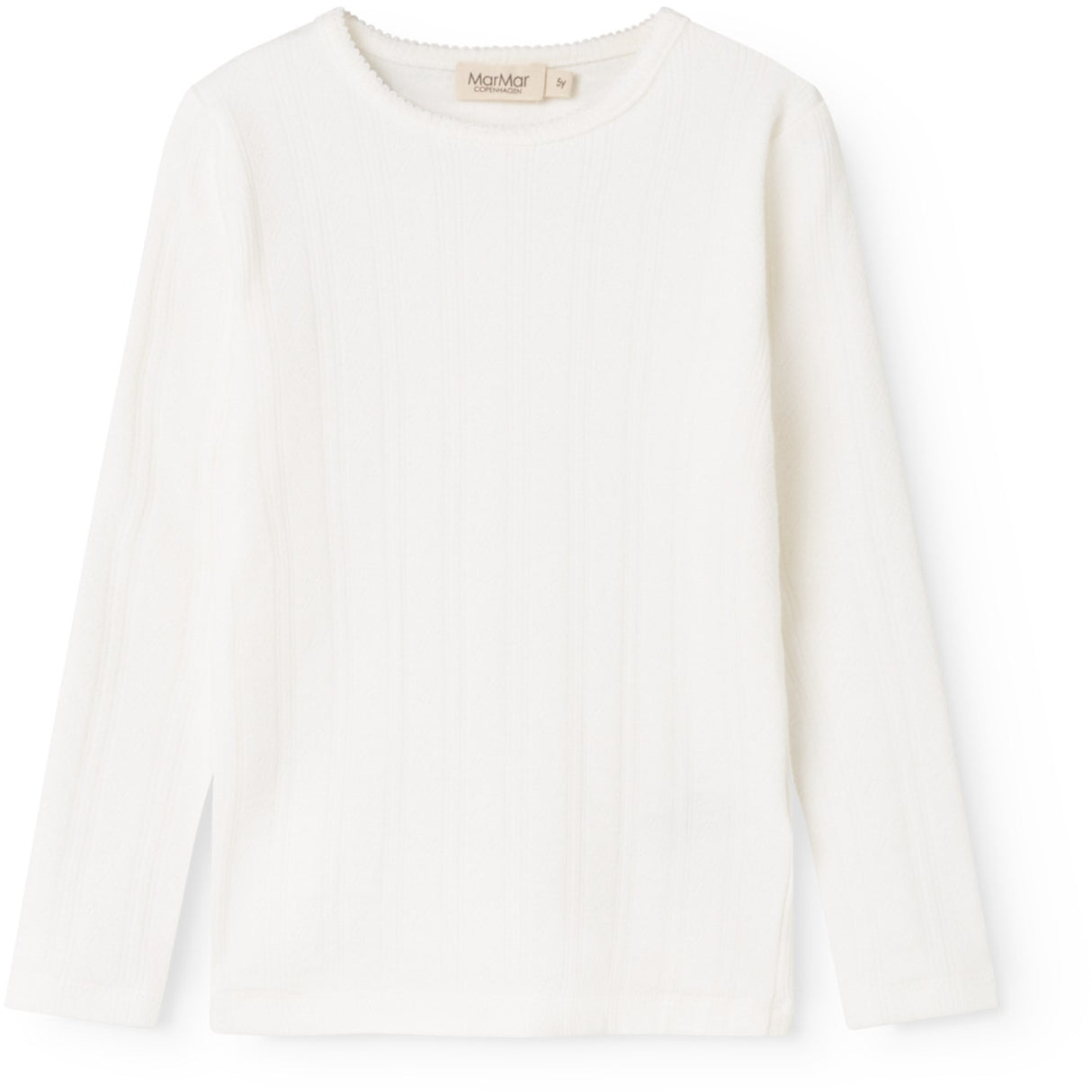 MarMar Modal Pointelle Gentle White Tamra T-shirt