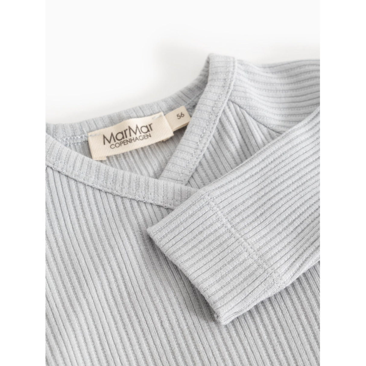 MarMar Modal Pointelle Rib Blue Haze Rubello Onesie
