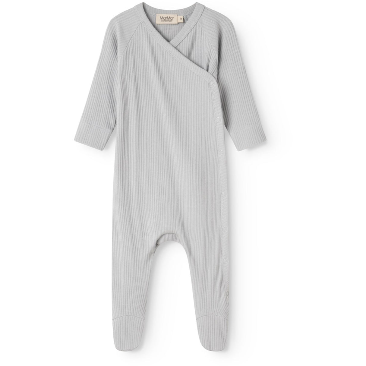 MarMar Modal Pointelle Rib Blue Haze Rubello Onesie