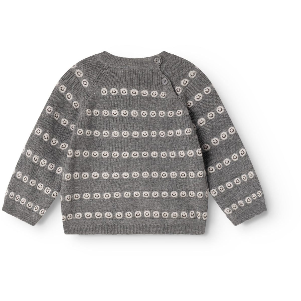 MarMar Light Cotton Wool Pattern Creamy Smiles Torin B Knitted Blouse