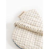 MarMar Seersucker Home Deep Lake Check Sleepmask