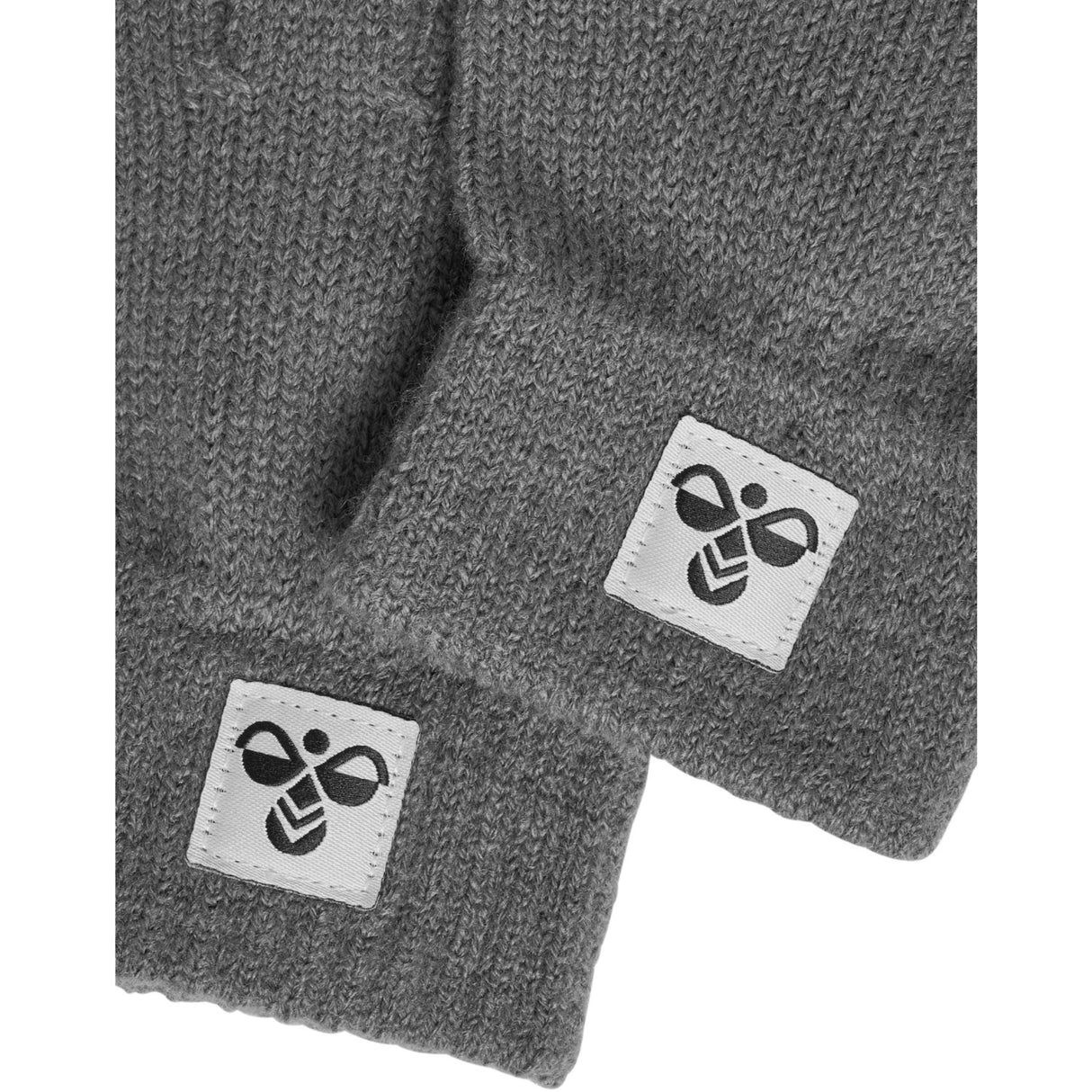 Hummel Dark Gull Gray Jr Knit Gloves 2-Pack