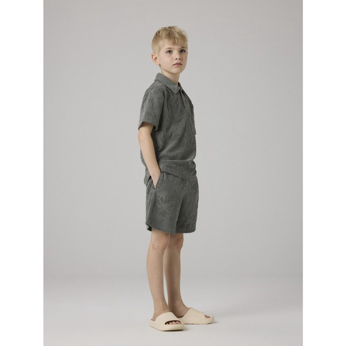 Name It Castor Gray Nkmfay Ss Nreg Polo