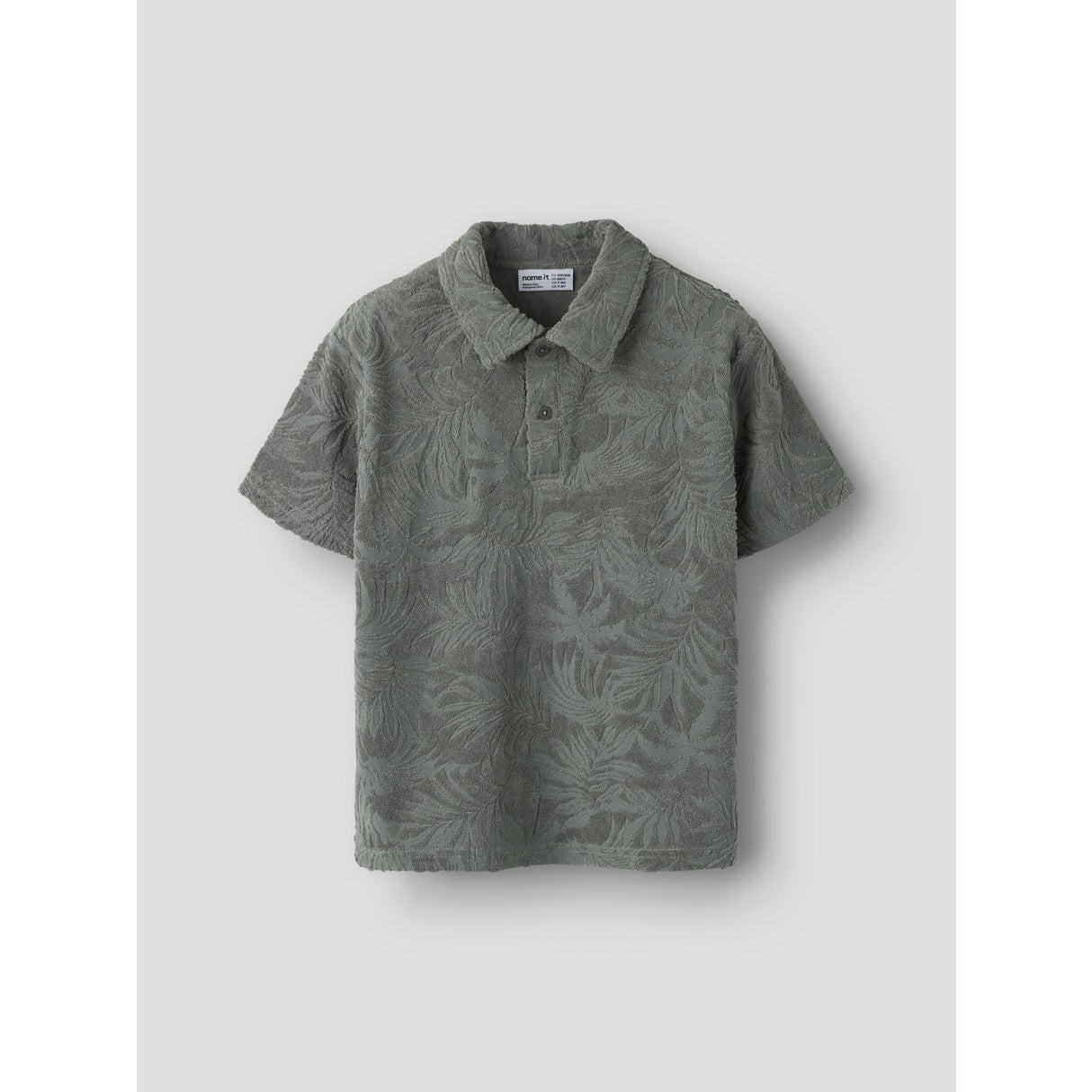 Name It Castor Gray Nkmfay Ss Nreg Polo