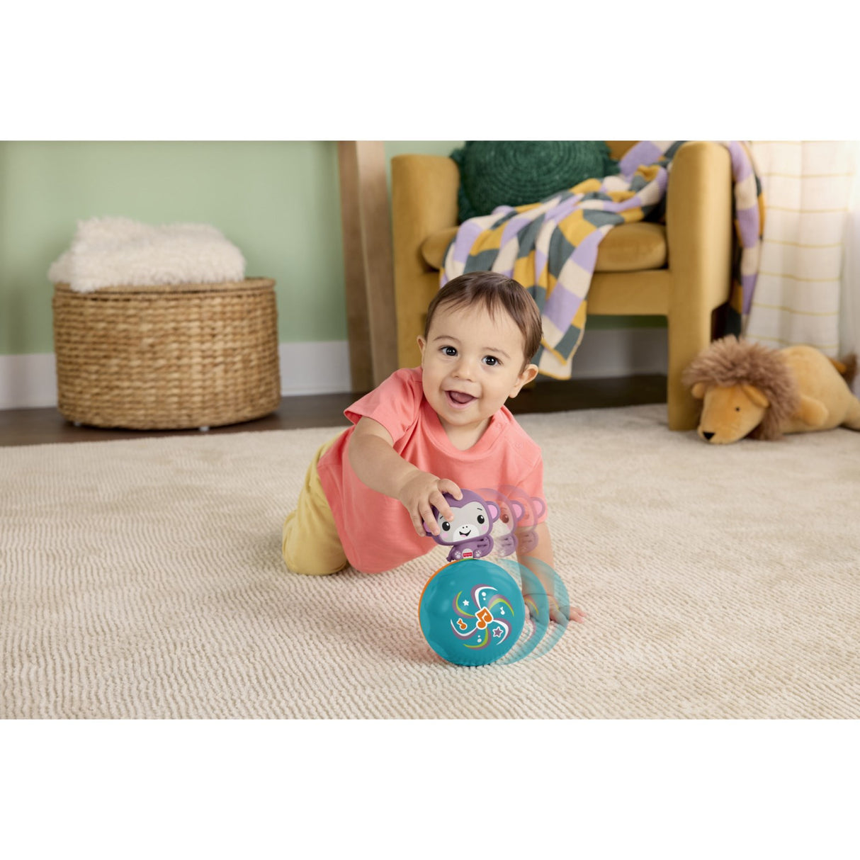 Fisher-Price® Crawl & Go Purple Monkey