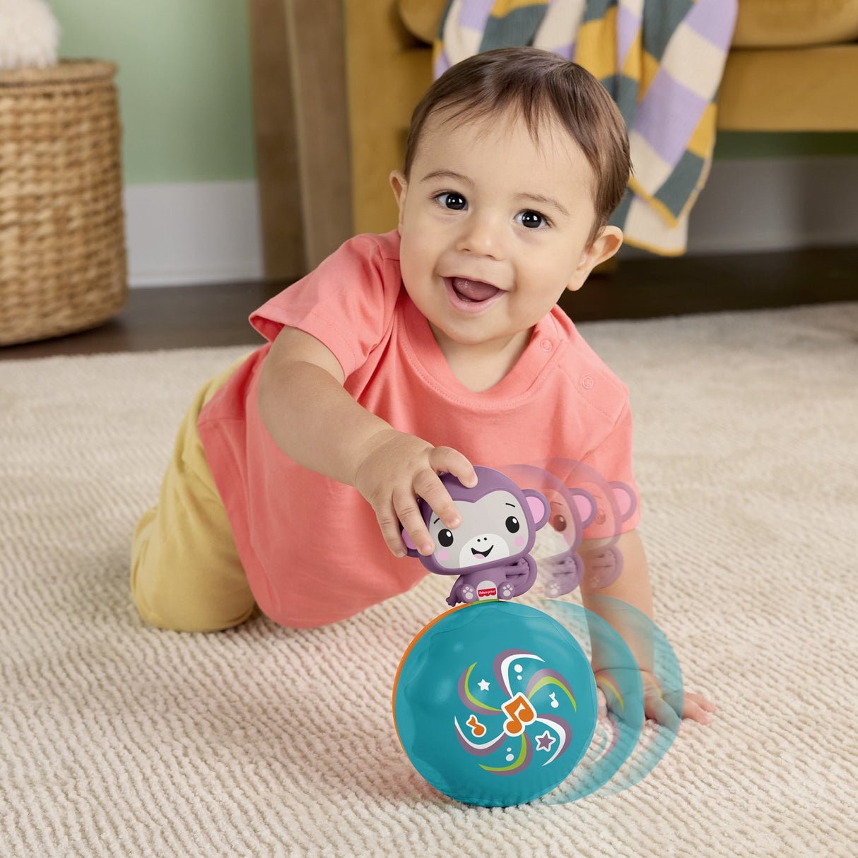 Fisher-Price® Crawl & Go Purple Monkey