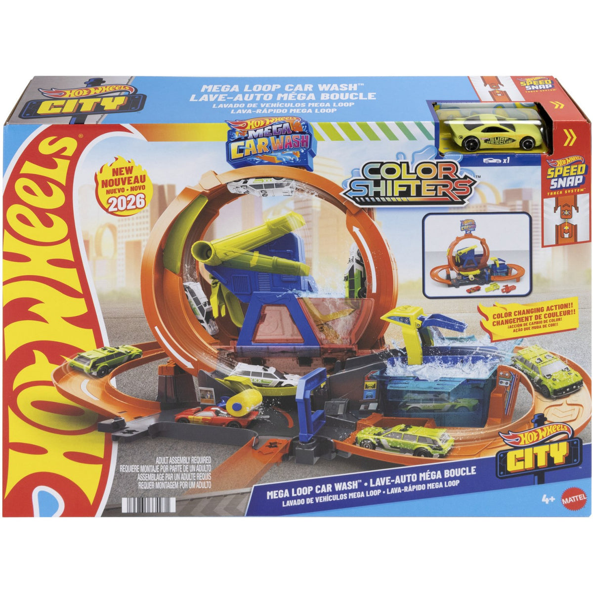 Hot Wheels City Mega Bilvask 2026