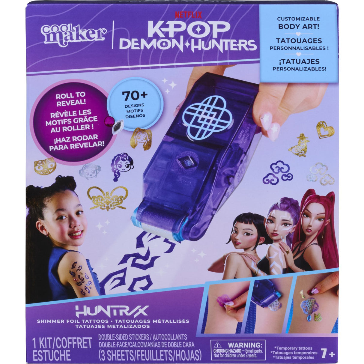 KPop Demon Hunters Cool Maker - Shimmer Me Tattoo Kit
