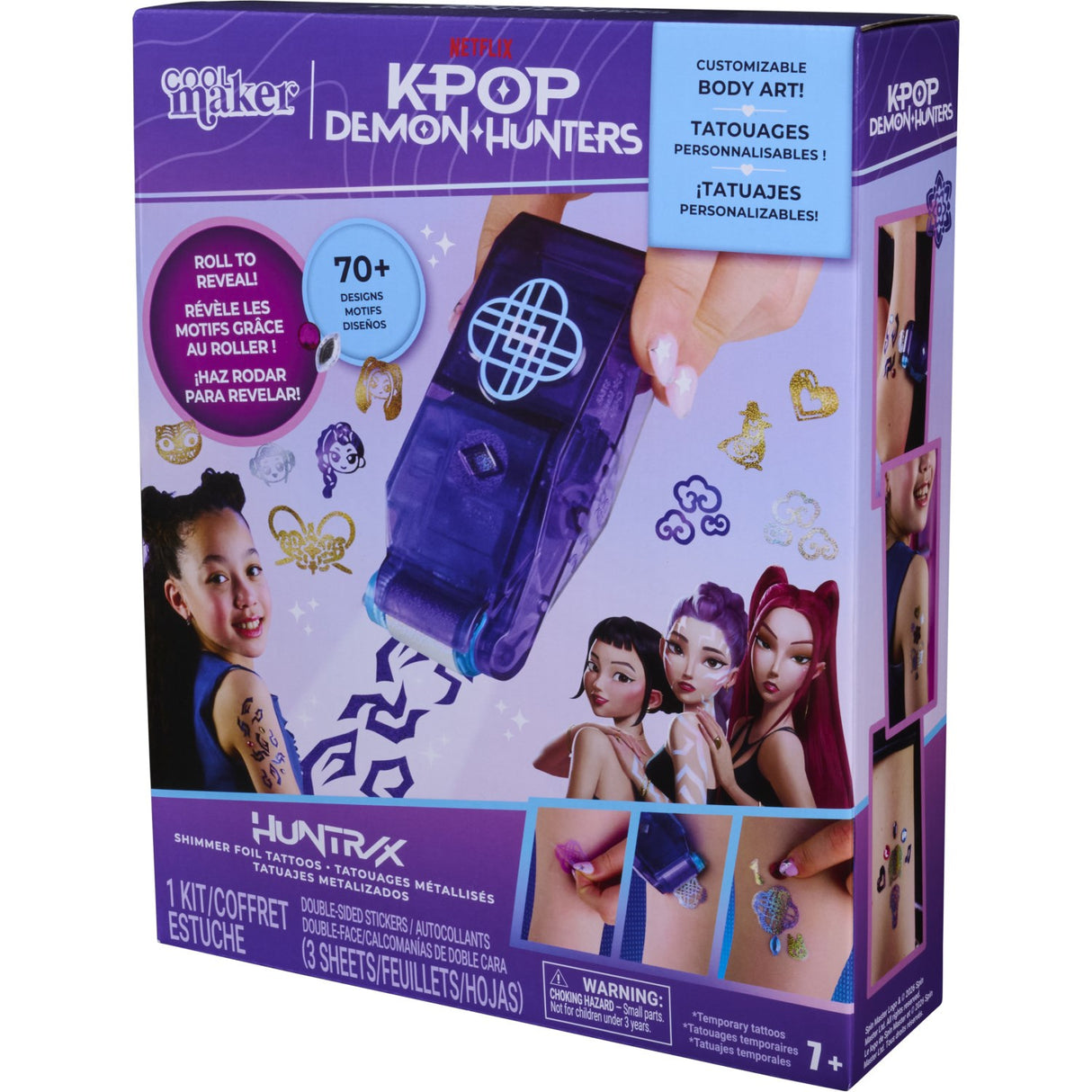 KPop Demon Hunters Cool Maker - Shimmer Me Tattoo Kit