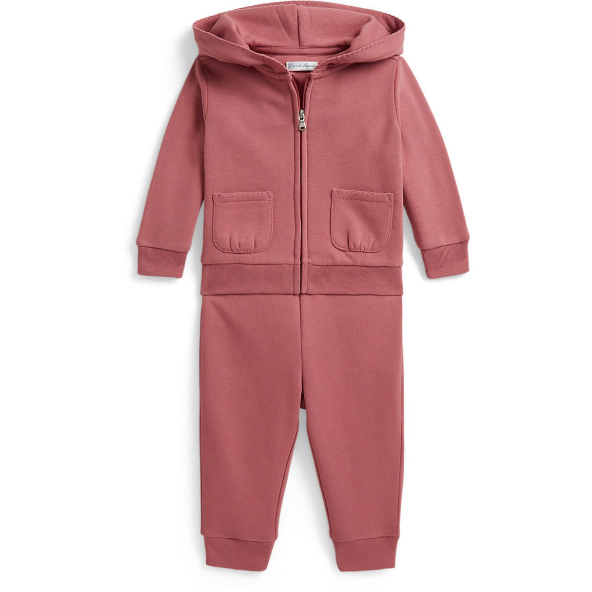 Ralph Lauren Baby Canvas Pink Pant Set