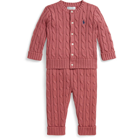 Ralph Lauren Baby Canvas Pink Jumper Set