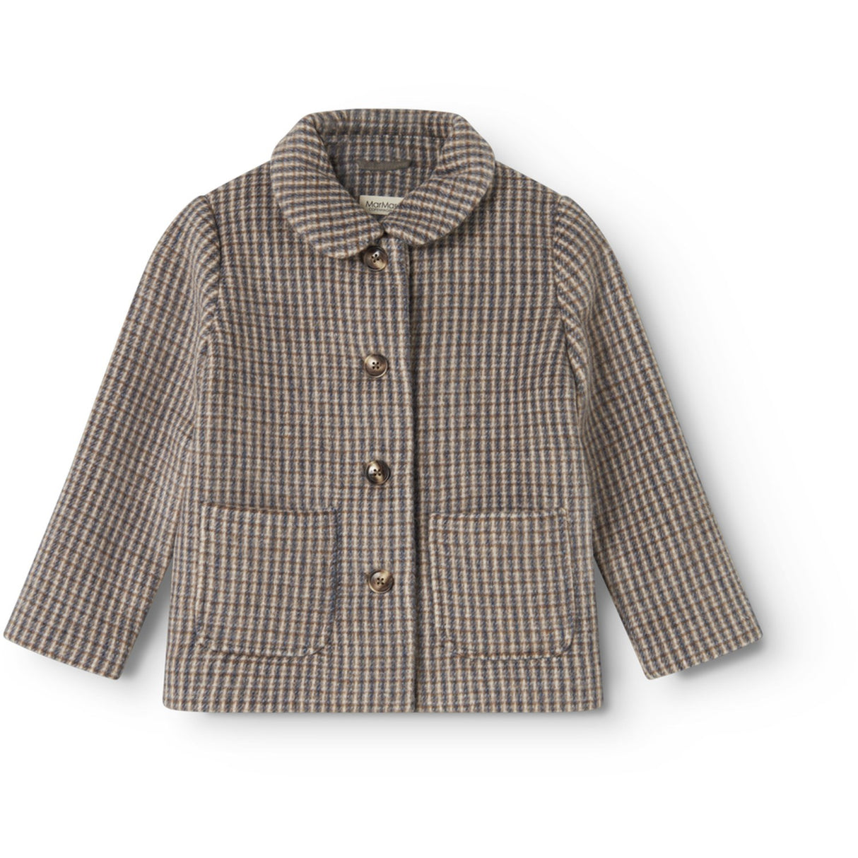 MarMar Wool Check Heritage Check Oval Jacket