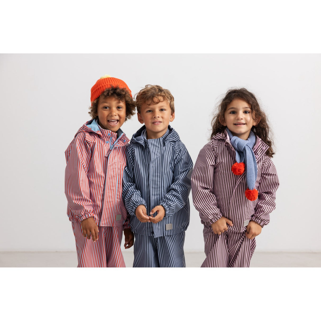 MarMar Rainwear Pink Brown Stripes Oddy Set