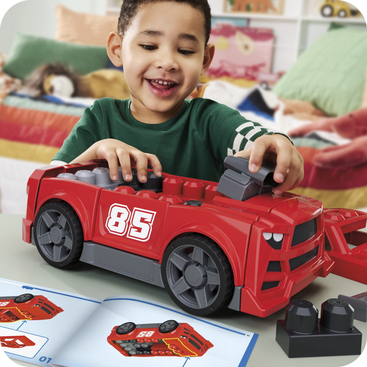 MEGA Bloks Byg & Ombyg Racerbil