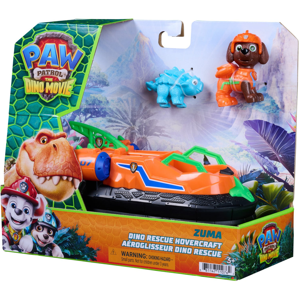 Paw Patrol Movie 3 Dino Tema Køretøj Zuma