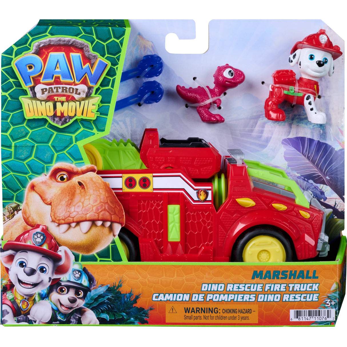 Paw Patrol Movie 3 Dino Tema Køretøj Marshall