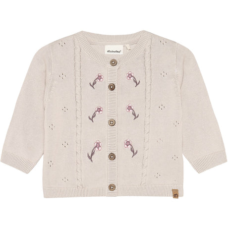 Minymo Pink Tint Cardigan Knit