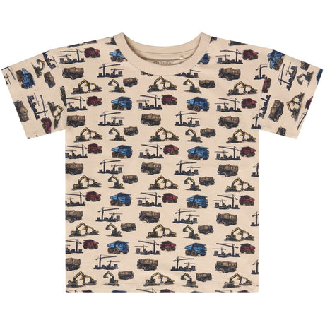 Minymo Feather Gray T-Shirt Ss Aop