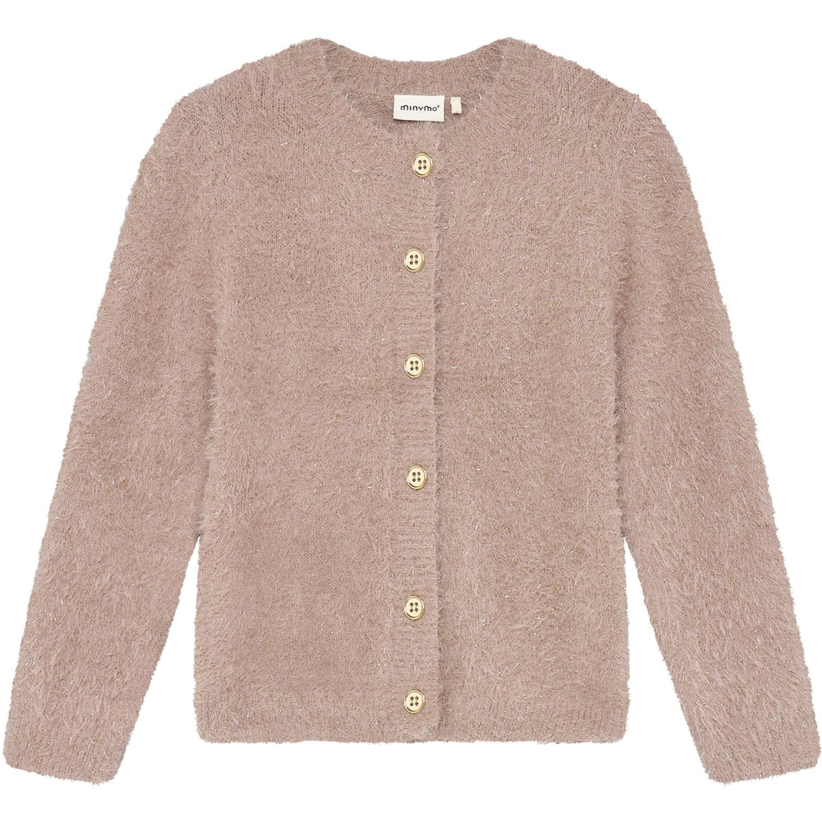 Minymo Bark Cardigan Knit W. Glitter