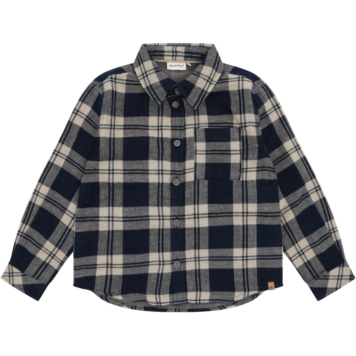 Minymo Dark Sapphire Shirt Ls Check