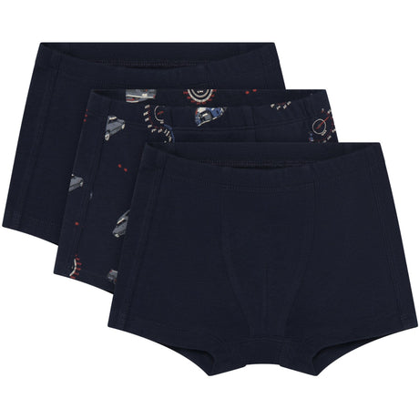 Minymo Dark Sapphire Boxers 3-Pack Aop
