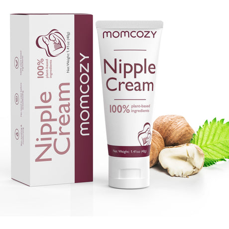 Momcozy 100% Natural Nipple Cream, Vegan Lanolin-free Nipple Butter